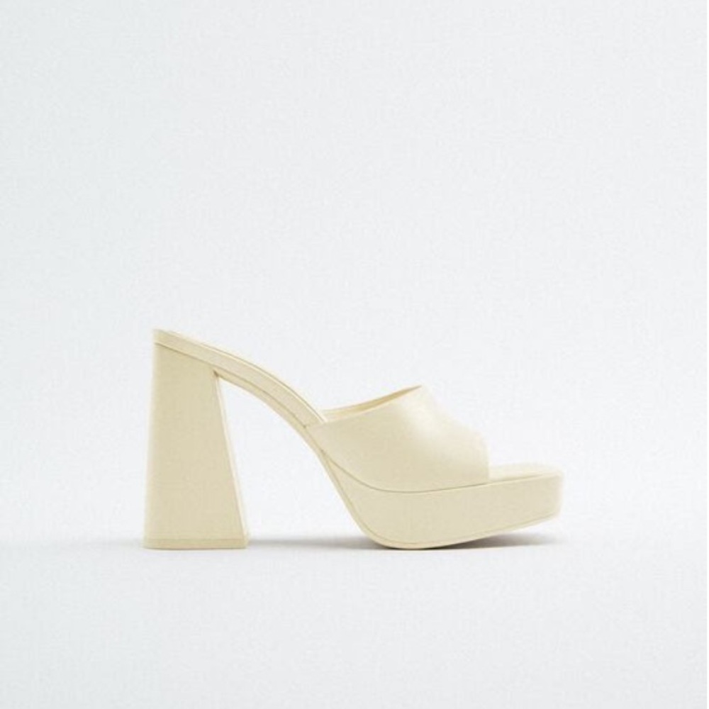 Zara Heeled Platform mules